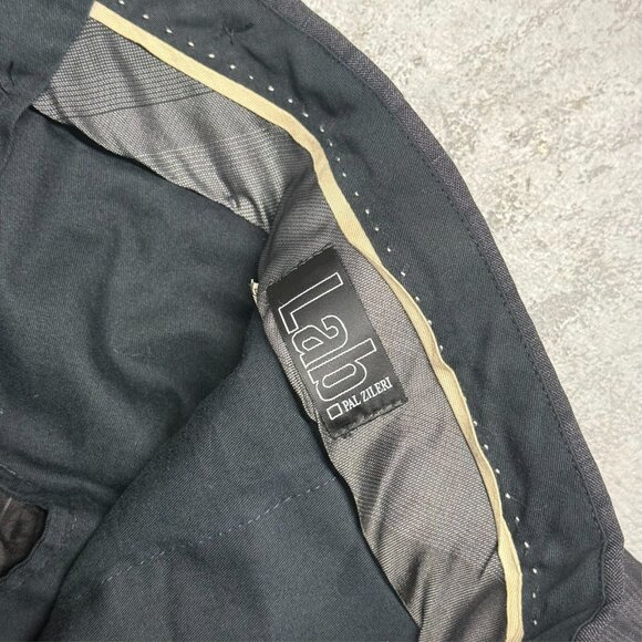 Pal Zileri Dress Pants Check Wool Trousers Made in Italy Grey 32x30 - Picture 4 of 9